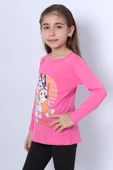 KIZ ÇOCUK UZUN KOL TSHİRT BLUEY İLE BİNGO BASKILI BİSİKLET YAKA D46 thumbnail 12