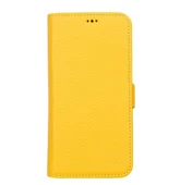 Apple iPhone 13 Uyumlu Deri Cüzdanlı Kılıf Limon Sarı - 2