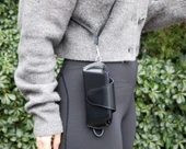 Riviera Deri Askılı Gözlük Kılıfı Parlak Siyah - 2