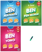 3. Sınıf Ben Serisi Etkinlikli Matematik Fen ve Türkçe Soru Bankası 3lü Set - 1