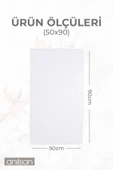 4'lü Beyaz El Havlusu - 50x90 Cm, 225 Gr, %100 Pamuk, Spa Ve Otel Havlusu, Günlük Kullanıma Uygun - 4