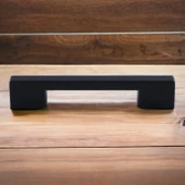 (SERT PLASTİK) 20 Adet Köprü 128 Mm Siyah Mobilya Mutfak Çekmece Dolabı Dolap Kulbu Kulpu Kulpları thumbnail 3