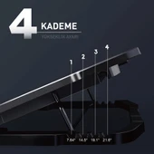 GameBooster GB-NS04 Wind 5 Fanlı 2xUSB Portlu Fan Kontrollü 15.6" Notebook Soğutucu thumbnail 3