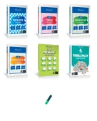4. Sınıf Yeni Nesil Matematik Türkçe Fen Sosyal Problem ve Paragraf Soru Bankası 6lı Set - 1