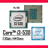 Intel® Core™ i3 530 2.93 Ghz 4mb Cache Lga 1156p Tray Masaüstü Bilgisayar İşlemci - 1