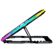GameBooster GB-NS10 Hurricane RGB 6 Fanlı Fan/RGB Kontrollü 2x USB USB 2.0 Portlu 17" Notebook Soğutucu - 4