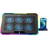 GameBooster GB-NS61 Storm 17'' Fan/RGB Kontrollü 2xUSB Portlu Notebook Soğutucu thumbnail 1