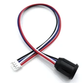 Type C Panel Montaj Dişi Soket 4 Pin 15cm Kablolu Siyah  Uzatma USB 3.1 Konnektör Araba Kamera Oyuncak Telefon Şarj Mp3 Tablet - 3
