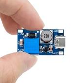 MT3608 Type C Usb 28V 2A DC Boost Modül  Ayarlanabilir Voltaj Yükseltici Güç Kaynağı Step Up Dc Çevirici thumbnail 2