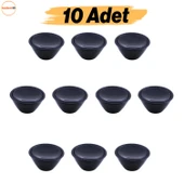 Delta Siyah Kulp Düğme 10 ADET Çekmece Mutfak Mobilya Dolabı Dolap Kulpu Kulbu Plastik Kulp thumbnail 5