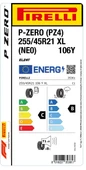 Pirelli 255/45R21 106Y XL P-Zero (PZ4) (NE0) ELT Oto Yaz Lastiği (Üretim: 2024) thumbnail 2