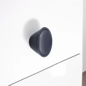 Delta Siyah Kulp Düğme 10 ADET Çekmece Mutfak Mobilya Dolabı Dolap Kulpu Kulbu Plastik Kulp thumbnail 3