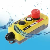 Endüstriyel Acil Durum Kumanda 2 Buton  Yukarı Aşağı Makanik Kilitli Emergency Anahtarı Vinç Asansör Makine Kontrol Plastik Kutu Elektronik Devre thumbnail 3