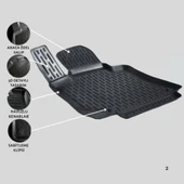 3D PASPAS SİYAH MERCEDES E SERİSİ W212 2011+ - 2