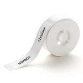 NIIMBOT 12x40mm 160 Adet ( D11, D110, D101, H1S) Termal Etiket-Beyaz - 1