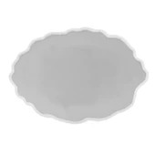 Epoksi Silikon Kalıp YERLİ Nişan ve Söz Tepsi Kalıbı Oval Düzensiz Dalgalı 23X36 CM thumbnail 1