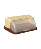 Omnipazar SY-5325 Plastik Elite Ekmek Kutusu Kahverengi - 2