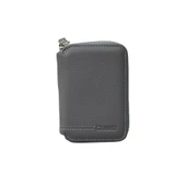 Guard Antrasit  Hakiki Deri Fermuarlı Guti Mat Deri Mini Cüzdan - GRD250207WT1849 thumbnail 1
