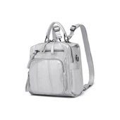 Yıkama Deri Sırt Askılı Kadın Çantası 21K Barcelona 1915 thumbnail 4