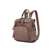 Yıkama Deri Sırt Askılı Kadın Çantası 21K Barcelona 1915 thumbnail 4