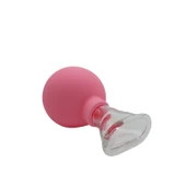 Silikon Vakumlu Cam Yüz Masaj Kupası 5’li Set Pembe Renk thumbnail 4