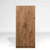 Midoser Kardelen Serisi Atlantik Çam 2 Kapaklı 4 Raflı  80 Cm Elbise Dolabı thumbnail 5