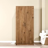 Midoser Kardelen Serisi Atlantik Çam 2 Kapaklı 4 Raflı  80 Cm Elbise Dolabı thumbnail 1