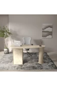 klubeconcept Modern Travertan Çalışma Masası Ofis ve Ev İçin Zarif - 3
