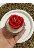 klubeconcept Gül Şeklinde Dekoratif Mum  Romantik ve Şık Tasarım - 1