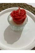 klubeconcept Gül Şeklinde Dekoratif Mum  Romantik ve Şık Tasarım - 2