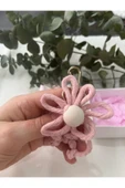 klubeconcept El Yapımı Makrome Çiçek Anahtarlık Doğal Ve Şık Tasarım - 5