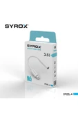 Syrox DT22L-A İos Uyumlu Kablolu Kulaklık Çevirici Lightning To Headphone Jack Aux Çevirici - 1