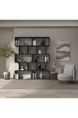klubeconcept Modern Antrasit Kitaplık Estetik Kütüphane - 1