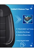 Z&C MAXTECH Hyundai Accent Blue Araçlara Uyumlu Tam Takım Özel Tasarım Oto Koltuk Kılıfı Seti ABb162 - 4