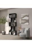 klubeconcept Modern Antrasit Kitaplık  Estetik - 4