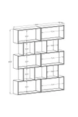 klubeconcept Modern Meşe Kitaplık Estetik - 7
