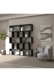 klubeconcept Modern Antrasit Kitaplık Estetik Kütüphane - 2