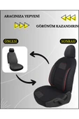 Z&C MAXTECH Focus Araçlara Uyumlu Tam Takım Özel Tasarım Oto Koltuk Kılıfı Seti ABk154 - 5