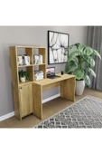 CONCEPTLİNE Kitaplık Çalışma Bilgisayar Masası Çok Raflı Kolay Kurulum - 3