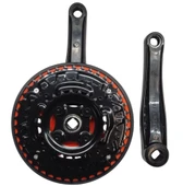 Bisiklet Aynakol Sağ Sol Takım 3 Lü Dişli- 24/34/42T x 170mm Siyah Turuncu Renk - 5