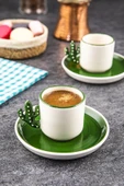 Cactus Handmade  El Yapımı 110 Ml Türk Kahvesi, Espresso Fincanı* 2 Adet - 1