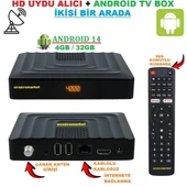 HD UYDU ALICISI + ANDROİD TV BOX İKİSİ BİR ARADA SÜPER BİR ÜRÜN - 1