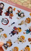 Zenitsu Agatsuma-Nezuko Kamado-Demon Slayer-2li sticker set-parlak kağıt-çıkartmaları-etiket-DS27-28 thumbnail 8