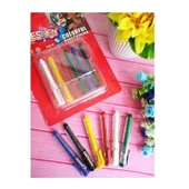 6 PCS COLORFUL BORDY PAİNTİNG KOSTÜM AKSESUARLARI VIP PALYAÇO YÜZ BOYASI 6 LI KALEM YÜZ BOYAMA SETİ thumbnail 1
