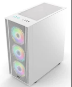 PowerBoost X-12W USB 3.0 Mesh 4 x ARGB Fanlı Beyaz Kasa (PSU Yok) - 2