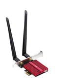 Cudy WE3000S AX5400Mbps 2.4G/5G/6GHz 2*5dBi Anten BT5.2 MU-MIMO Kablosuz Wi-Fi 6E PCIe Adaptör - 1