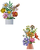 Ctoys Surprise Flower Building Block 2li Set thumbnail 3