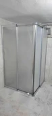Girayduş 90x110 köşe girişli parlak profil mika duşakabin - 2