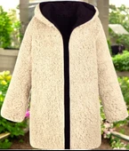 Çift Taraflı Şık Peluş Ceket - 2