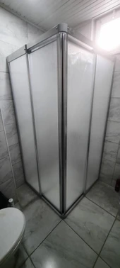 Girayduş 90x120 köşe girişli parlak profil mika duşakabin - 3